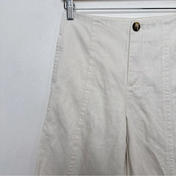 Vince Womens 0 Beige High Rise Wide Leg Trouser - Picture 3 of 12